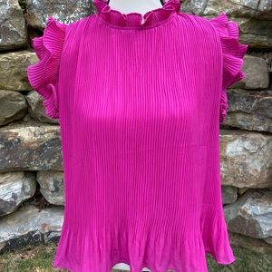 NWT Fuchsia TCEC Ruffle Too. Size Large. Original 44. Machine Wash